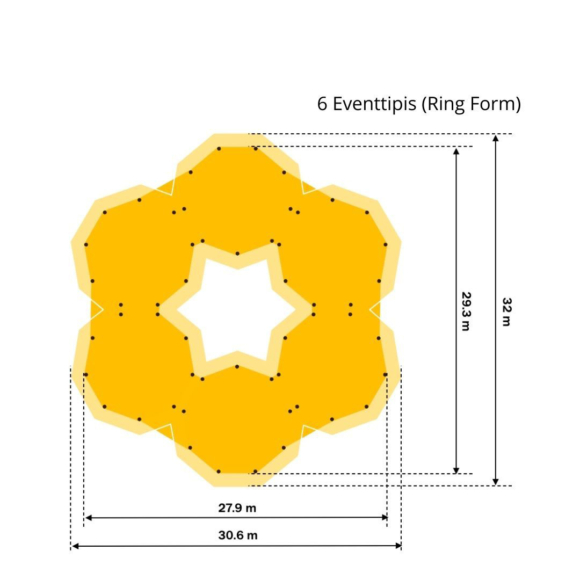 6 Eventtipis (Ringform)